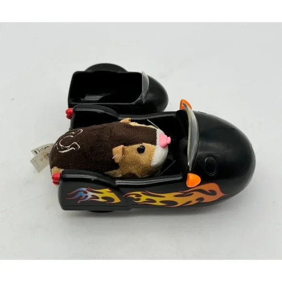 Zhu Zhu Pets Tex Hamster w/ Black Flames Hamcycle & Sidecar Set Interactive Toy - Picture 12 of 15